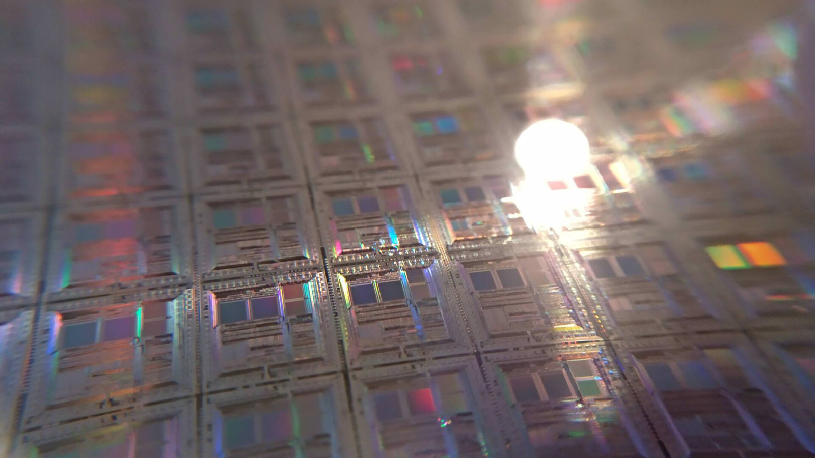 Een siliciumwafer met chips (archiefbeeld)