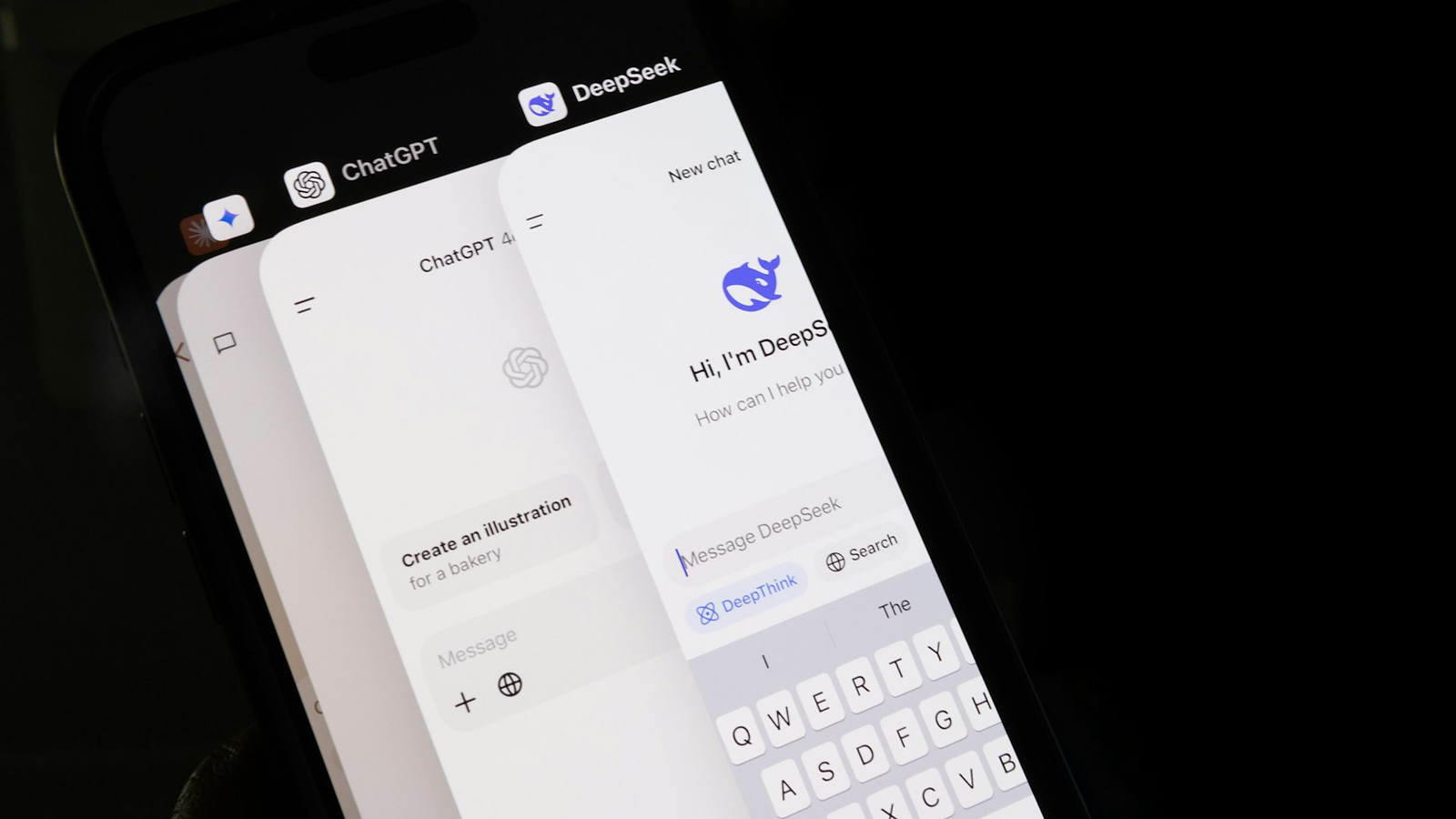 AI-apps op een telefoon (archiefbeeld)